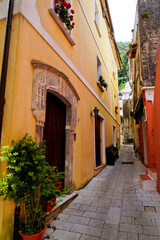 Fototapeta premium Maratea, alleys of the ancient village, Potenza, Basilicata, Italy