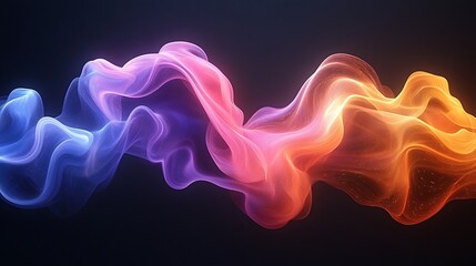 Luminous Swirling Nebula with Vibrant Hues