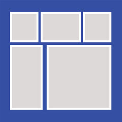 Collage frame photos