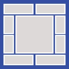 Collage frame photos