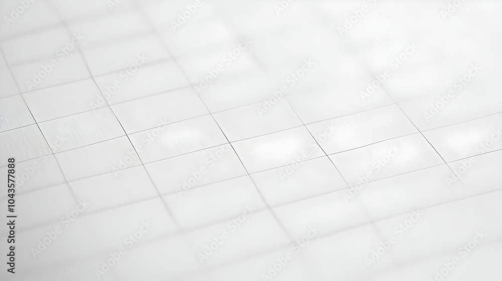 Poster white grid background with a slight blur.