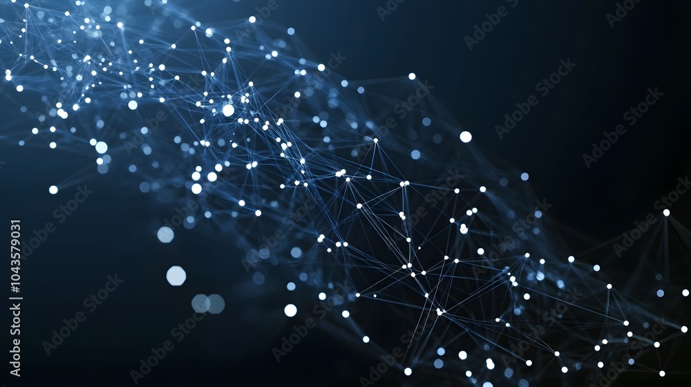 Poster A glowing geometric matrix depicting AI s model training process, abstract and hard to decipher, 4K resolution