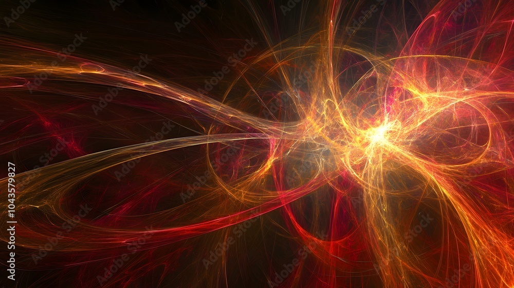 Poster A vibrant, glowing network of abstract forms, symbolizing AI's rapid problem-solving abilities in a high-energy atmosphere, 4K resolution