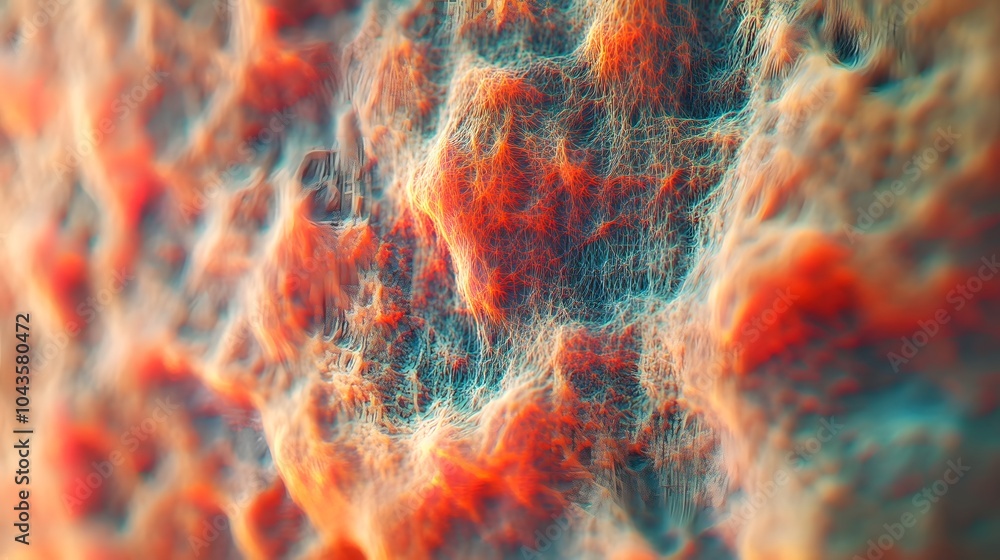 Poster A soft, glowing network of abstract forms illustrating the calm progression of AI models learning algorithms, relaxed and harmonious, 4K resolution