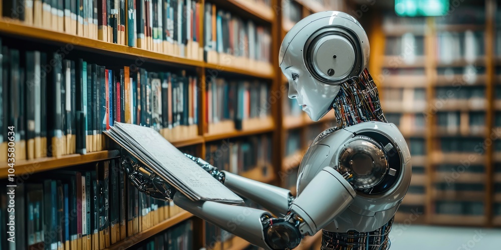 Leinwandbilder A high-resolution knowledge management system featuring AI-driven categorization.