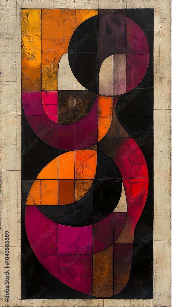 Poster abstract representations of colorful geometry