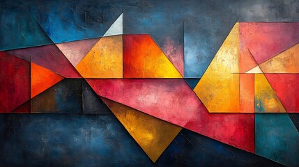 Fototapeta premium Intersecting shapes abstract form representing pivotal business strategy shifts market entry points and emerging opportunities within a dynamic and competitive landscape