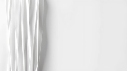 Obraz premium Paper Folds on Left Edge for Minimal and Tactile Design