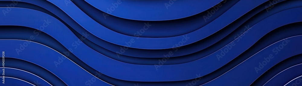 Poster abstract blue wave pattern, perfect for backgrounds and design projects.