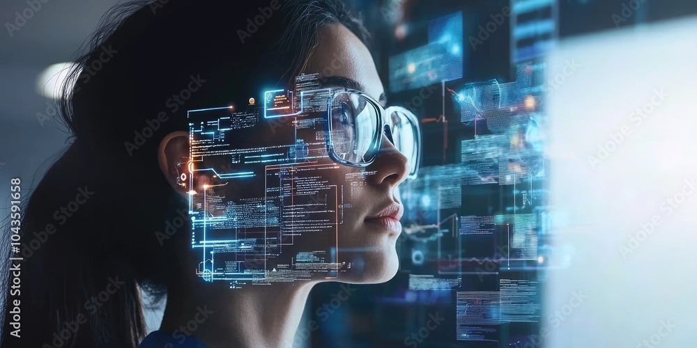 Poster A futuristic knowledge management system enhanced by AI search capabilities, streamlining access to information and resources.