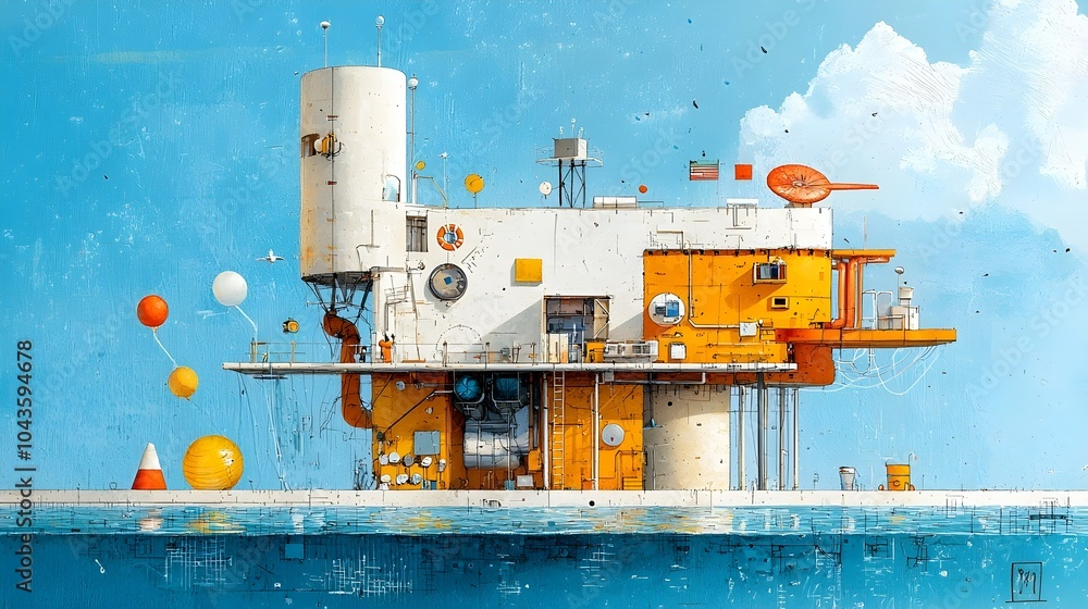 Aufkleber Detailed cutaway diagram illustrating the internal components and mechanics of a swimming pool s water system with floating pool toys visible in the cross section