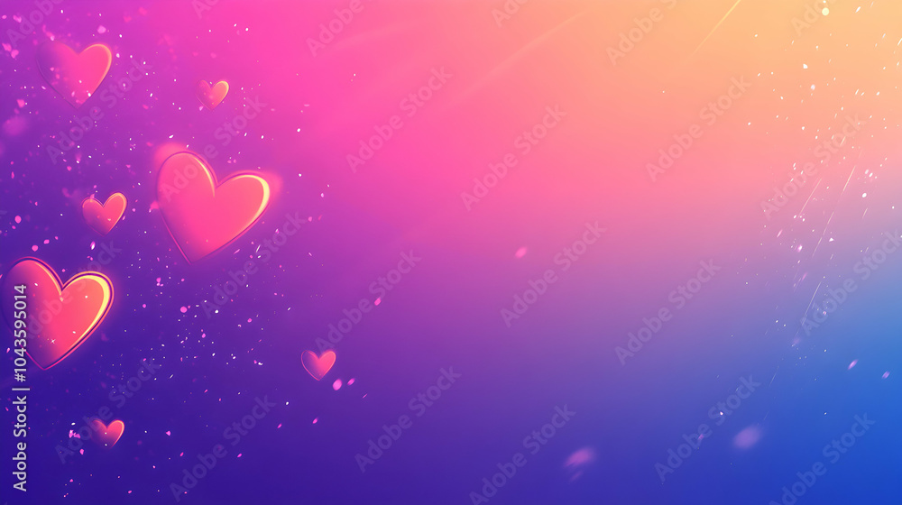 Poster gradient background transitioning from pink to purple with smooth blending and soft textures