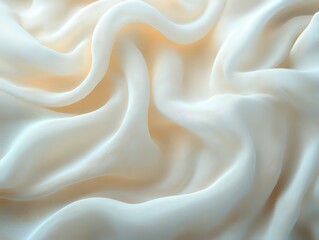 Obraz premium Soft Cream Fabric Texture, elegant minimal wallpaper design featuring gentle fabric texture in soothing cream tones, perfect for serene interiors