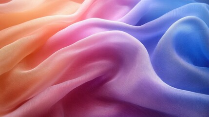 Fototapeta premium Pastel Weave Elegance, a soft fabric texture wallpaper featuring a smooth pattern in gentle pastel colors, perfect for serene interior aesthetics