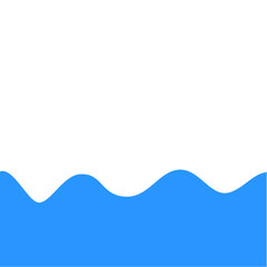 Naklejka premium blue wave presentation background