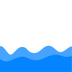 Fototapeta premium blue wave presentation background