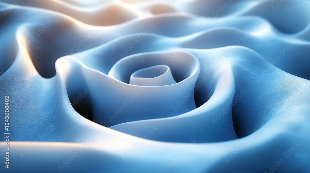 Poster conceptual spiral shapes symbolizing continual process of business innovation and model refinement c