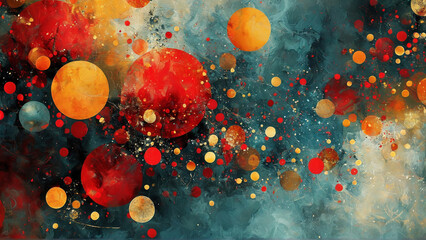 red and yellow background
