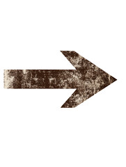 Simple Dark Brown Left Arrow Line Art