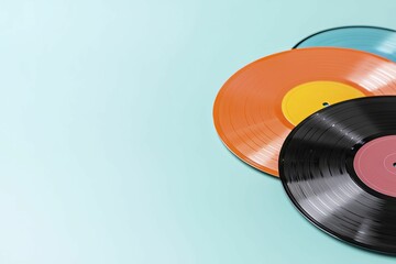 A curated assortment of vinyl records and collectibles showcasing vibrant hues, engaging designs, and a lively atmosphere.