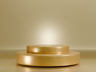 Gold-Pedestal-Elegant-Stage-3D-Design