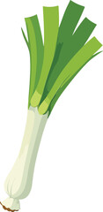 vegetable leek vector illustration logo icon clipart
