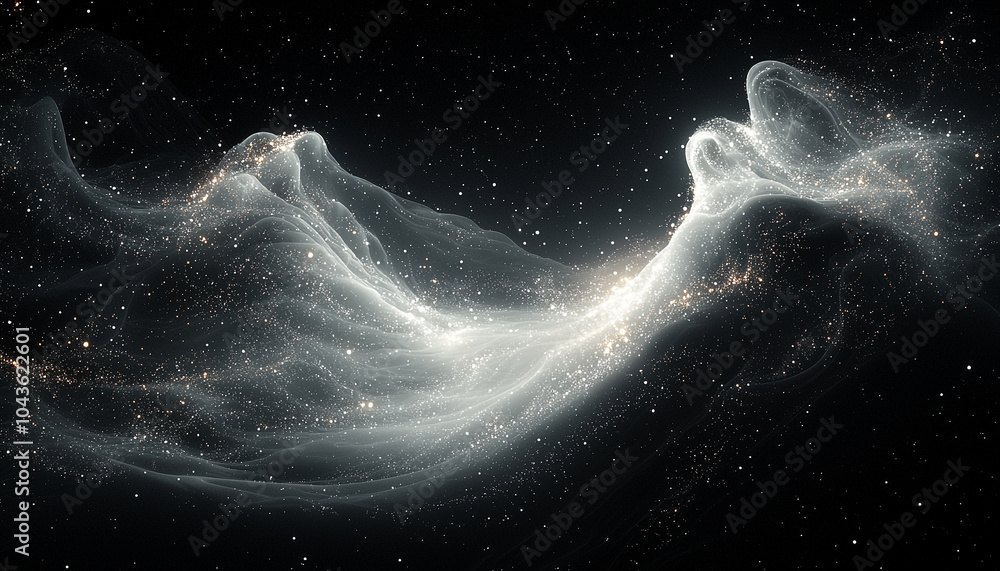 Canvas Prints glowing star field in deep space galaxy mystery generated by ai