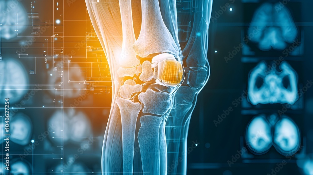 Poster close up digital showcasing a detailed x ray view of the intricate anatomy and structure of the huma