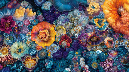 Obraz premium Mesmerizing and Intricate Bismuth Crystal Background for Crafting Stunning Visual Art Displays