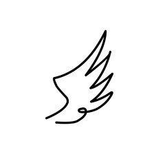 Wing doodle icon