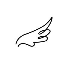 Wing doodle icon