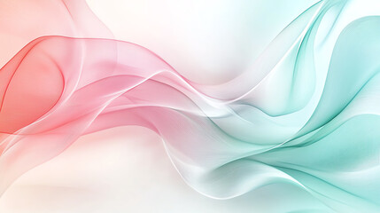 Fototapeta premium A serene blend of pastel pink and mint green an abstract exploration of fluid patterns and gentle hues