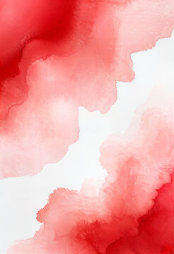 artistic red watercolour backgriund with free space