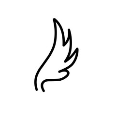Obraz premium Wing doodle icon