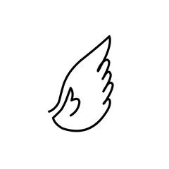 Wing doodle icon