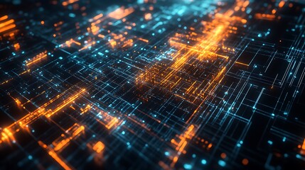 Obraz premium electronic circuit board