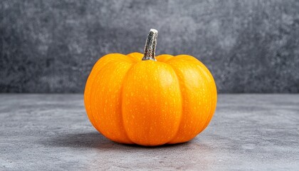 Autumn Vibes - Close-up of Textured Pumpkin on Rustic Background