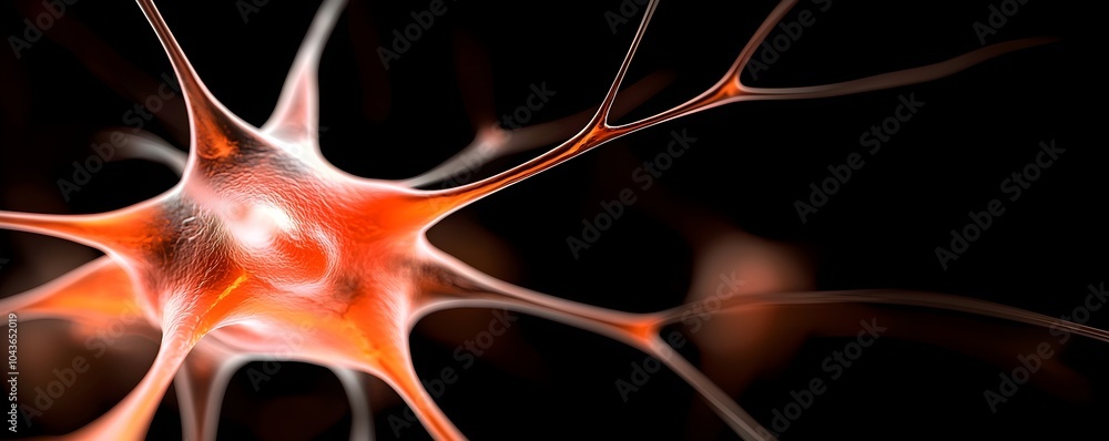 Poster abstract optic nerve art - flowing lights capturing neural energy in a digital landscape vibrant col