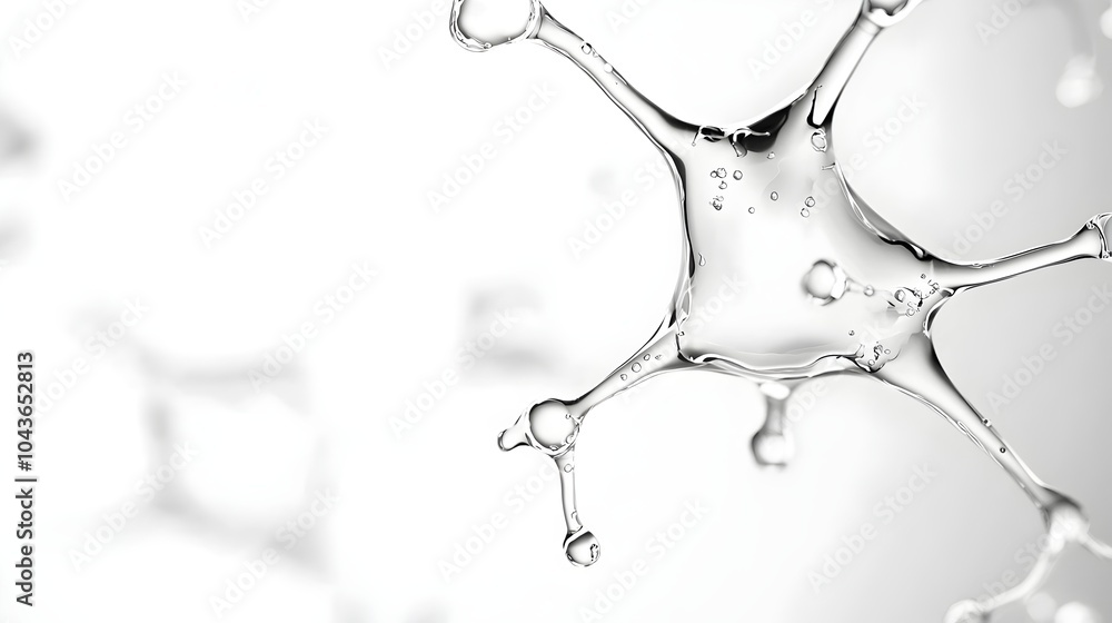 Poster minimalistic optic nerve design - sleek lines in monochrome representing modern science and elegance
