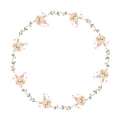 Christmas wreath cartoon holly berries frame decorations elements 