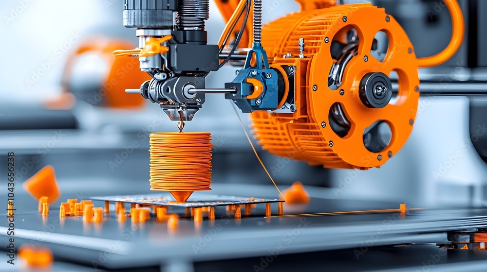 Leinwandbilder detailed cross section view of a 3d printer mechanism revealing the internal components and process 