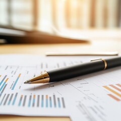 Signed capital agreement placed on a desk with financial charts, symbolizing business growth