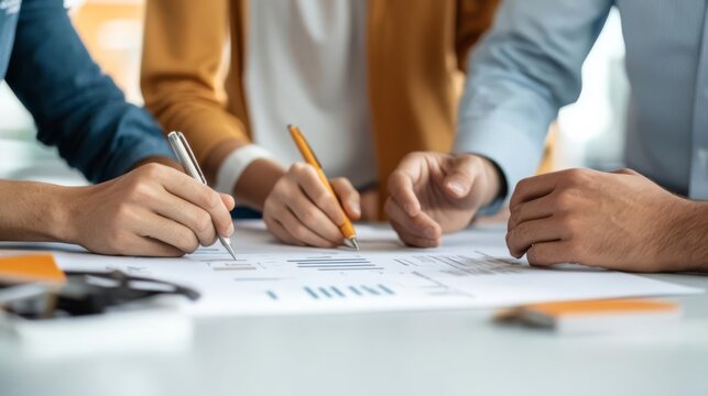 Startup team reviewing the terms of a capital agreement with a financial advisor