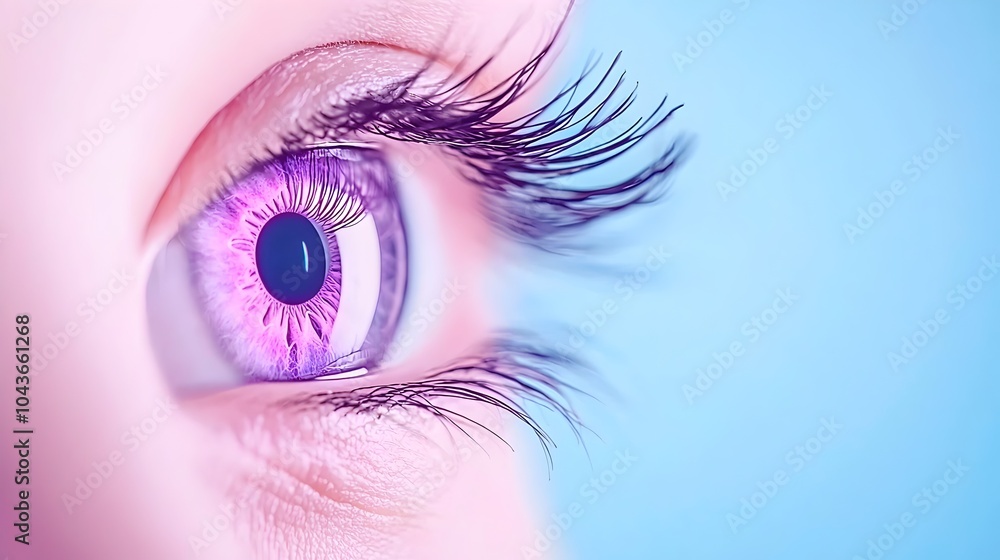 Aufkleber vibrant macular region of retina - exploring neural connections and color vision processing in the h