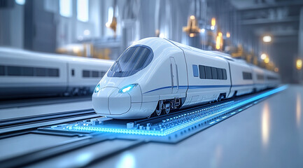 Obraz premium High speed train model 