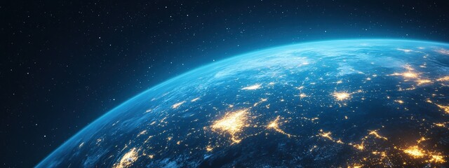 Fototapeta premium Abstract glowing globe symbolizing global business strategy, interconnected networks, digital innovation, strategic planning, modern corporate landscape