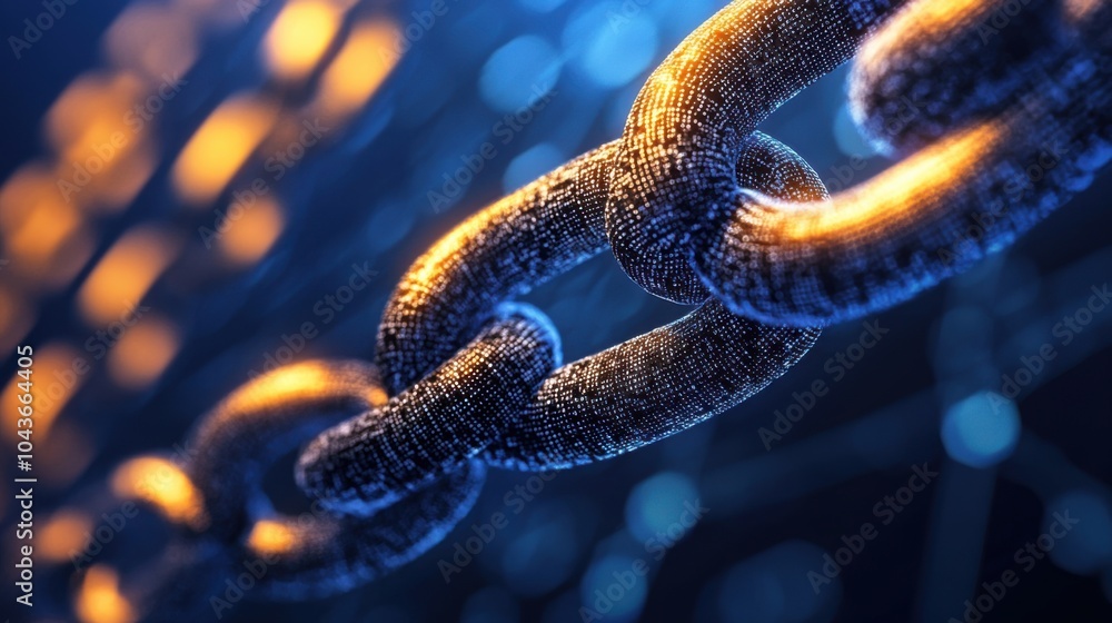 Aufkleber fintech innovation: tech company developing blockchain-based financial technology