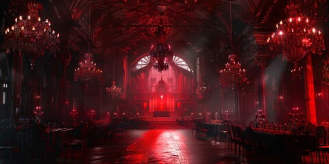 Nocturnal Gala in the Enchanted Manor, Dark Majesty's Midnight Revelry, Eternal Court of Shadows
