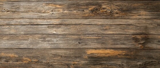 Fototapeta premium Textured wooden surface with rustic appearance in natural tones.