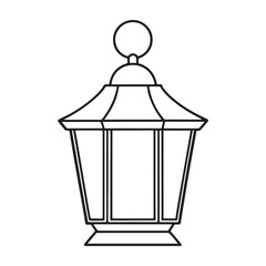 Silhouette of a Classic Lantern 